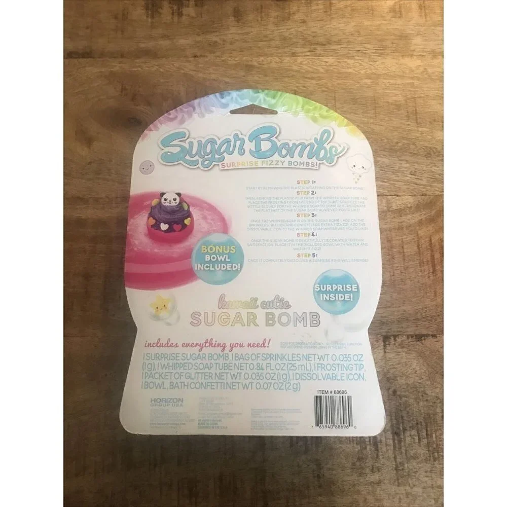 Bath Bombs for Kids with Surprise Fizzy Bombs, Decorate Your Own Sugar Bath Bomb
